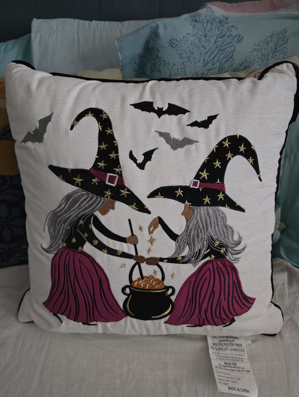 Midnight Magical Pillow Witches Halloween